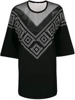 Thumbnail for your product : Versace sheer embellished blouse