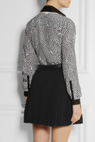 Thumbnail for your product : Karl Lagerfeld Paris Bree printed silk shirt