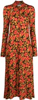 Thumbnail for your product : Rosetta Getty Floral-Print Slim Shirtdress