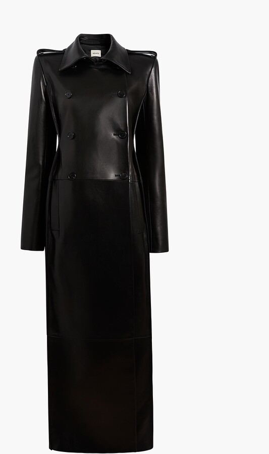 Alton Coat in Black Leather