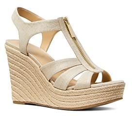 michael kors damita wedge pale gold