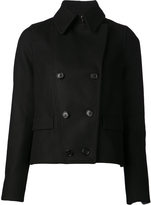 Thumbnail for your product : Givenchy Cropped Wool Peacoat With Zip Sleeves