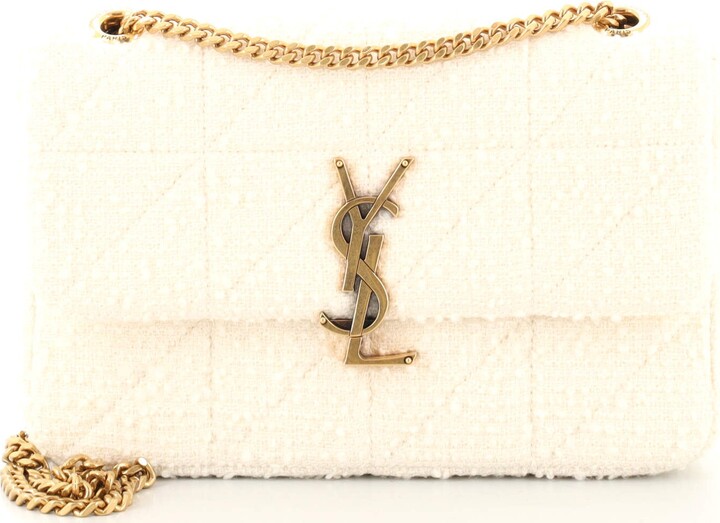 medium jamie quilted bouclé shoulder bag