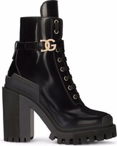 dolce and gabbana lace up boots