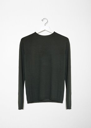 Lemaire High Rollneck Sweater Midnight Forest Size: Large