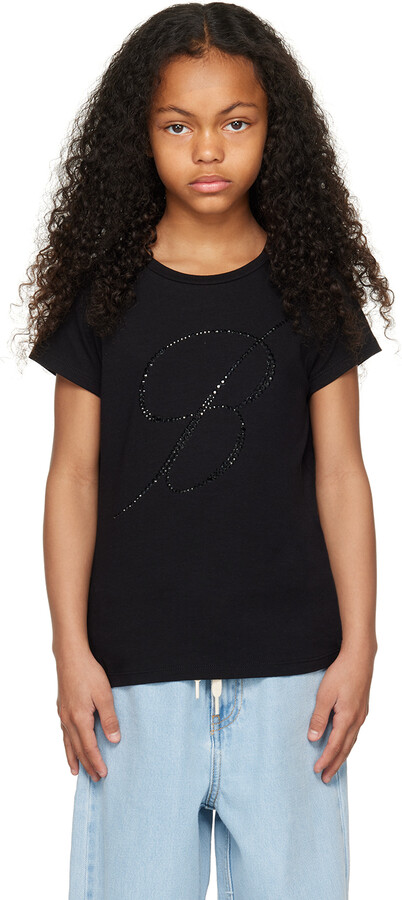 Miss Blumarine Kids Black Moda T-Shirt