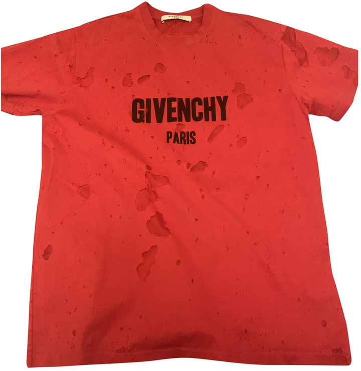 mens red givenchy t shirt