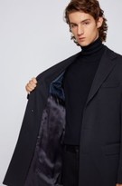Thumbnail for your product : HUGO BOSS Wool-blend coat with detachable zip-through inner