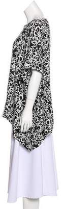 Diane von Furstenberg Oversize Short Sleeve Top