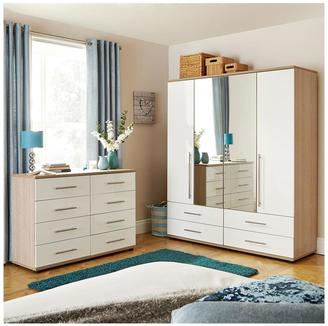 Consort Furniture Limited Kenton Ready Assembled 4 + 4 Drawer Chest