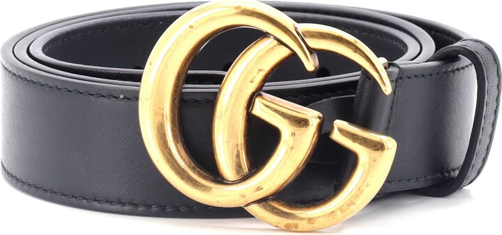 GUCCI GG Marmont Belt Leather Medium 80