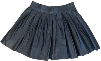 Alice + Olivia Blue Leather Skirt for Women
