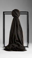 Thumbnail for your product : Burberry Embroidered Lightweight Cashmere Scarf
