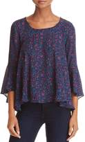 Thumbnail for your product : Aqua Bell Sleeve Floral Print Top - 100% Exclusive