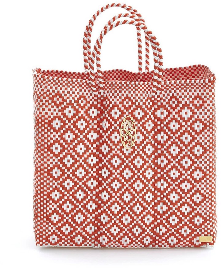 Lolas Bag Medium Orange Aztec Tote Bag - ShopStyle