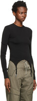 Thumbnail for your product : Dion Lee Black Garter Long Sleeve T-Shirt