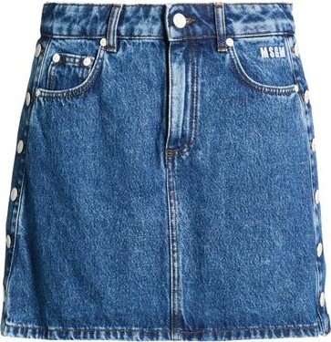 MSGM Woman Denim skirt