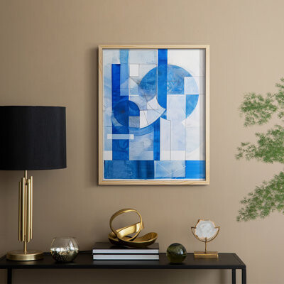 Ivy Bronx ABSTRACT Series LXXIX Framed Print - Solid Wood