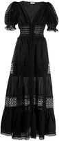 Thumbnail for your product : Charo Ruiz Ibiza Puff-Sleeve Tiered Midi Dress