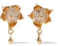 Thumbnail for your product : Eddie Borgo Gold-tone crystal earrings