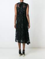 Thumbnail for your product : Simone Rocha semi sheer overlay asymmetric dress