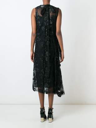 Simone Rocha semi sheer overlay asymmetric dress