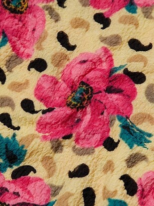 Rotate by Birger Christensen Ruby Floral-Print Puff-Sleeve Mini Dress