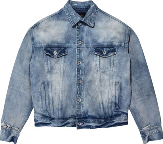 Purple Brand Logo-Embossed Denim Jacket - ShopStyle