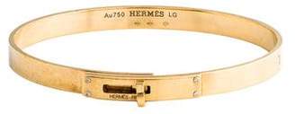 Hermes 18K Diamond Kelly Bracelet