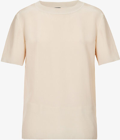 大人も着やすいシンプルファッション 新品 mame 22SS Crepe Top V-Neck