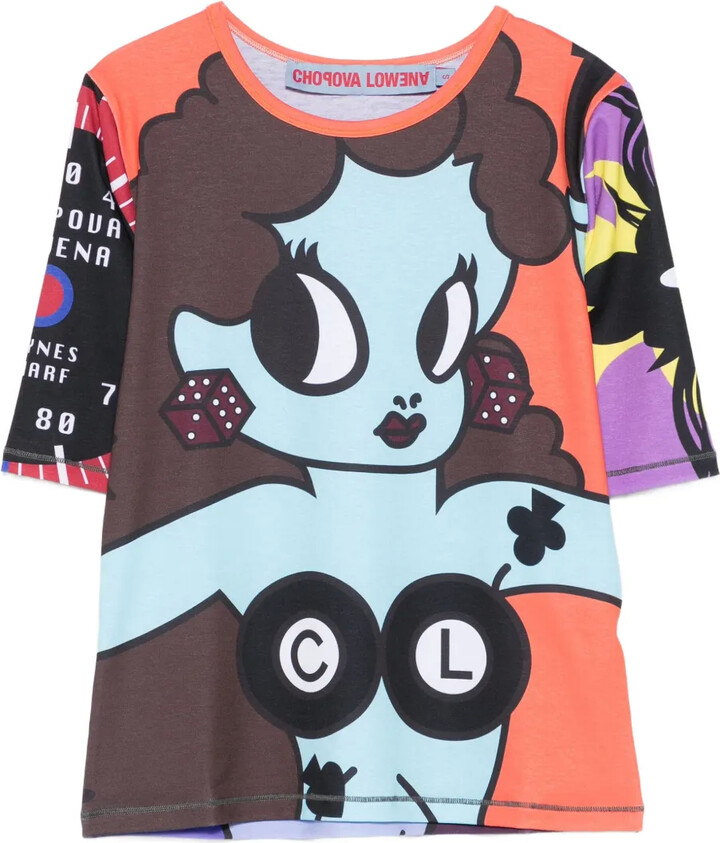 Chopova Lowena Lady Luck graphic-print T-shirt