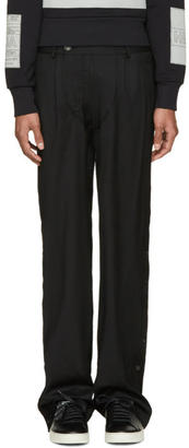 Hood by Air Black Suiting Snappers Trousers