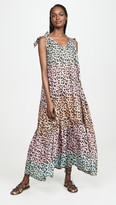 Thumbnail for your product : Juliet Dunn Leopard Print Maxi Cover Up Dress