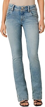 Hudson Beth Mid Rise Baby Bootcut Jeans in Motion