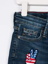 Thumbnail for your product : Tommy Hilfiger Junior bleach effect denim shorts