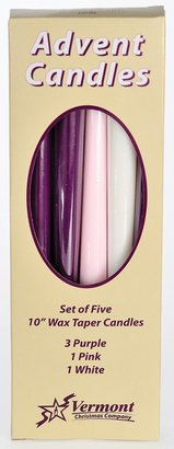 Vermont Christmas Company Christmas Advent Candles (Set of 5) - Made in U.S.A.