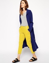 Thumbnail for your product : ASOS Crop Trousers in Linen