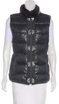 Thumbnail for your product : Glamour Puss Glamourpuss Fur-Trimmed Puffer Vest
