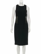 Thumbnail for your product : Michael Kors Wool-Blend Midi Dress Black
