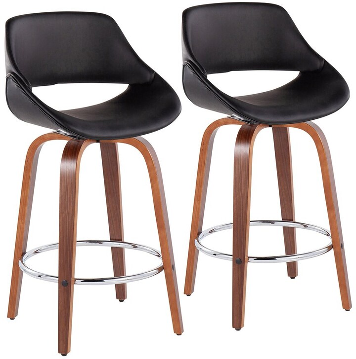 Lumisource Dnu/Inactive Set Of 2 Fabrico Fixed-Height Counter Stools