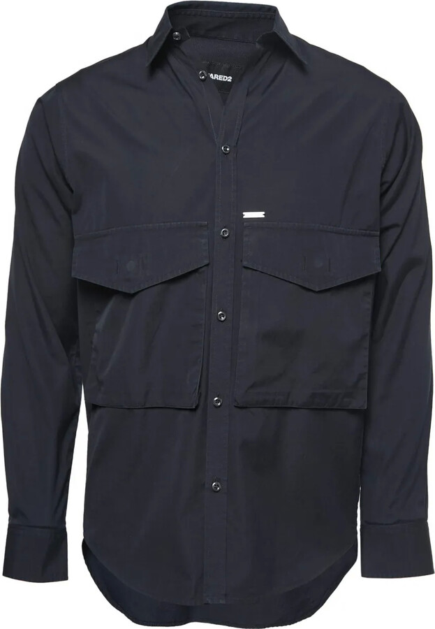 DSQUARED2 Flap-Pocket Cotton Shirt
