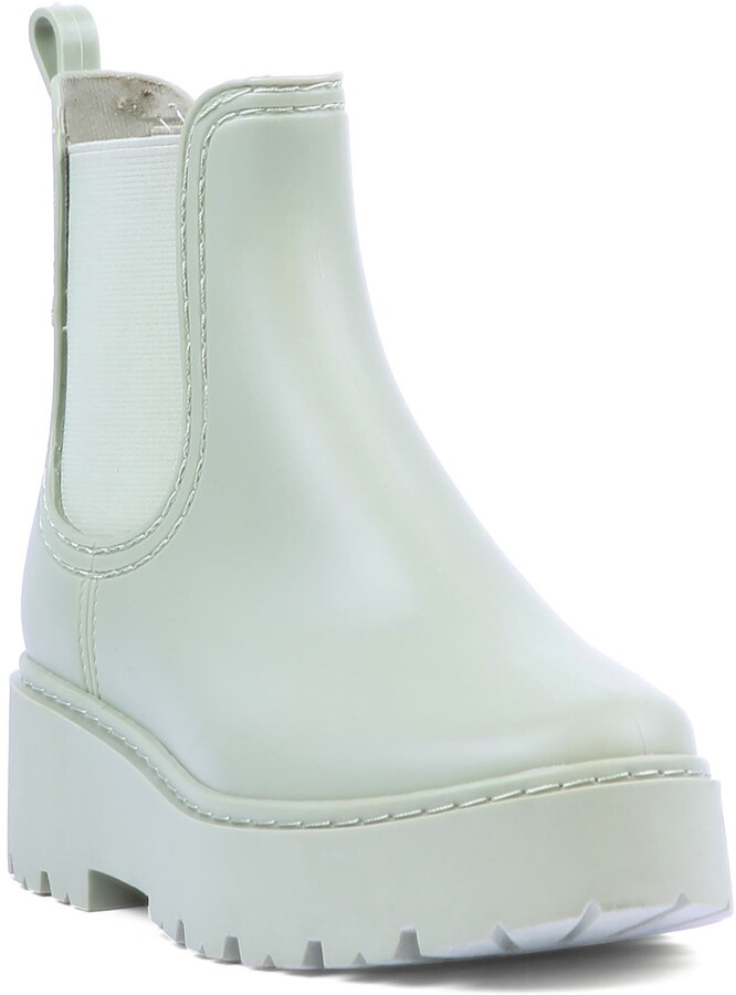 platform rain booties