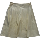 Thumbnail for your product : Miu Miu Yellow Cotton Skirt