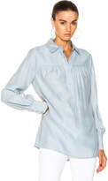 Thumbnail for your product : Frame Denim Tunic Silk Blouse