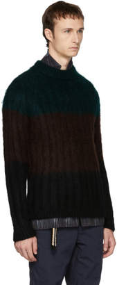 Kolor Brown Mohair Crewneck Sweater