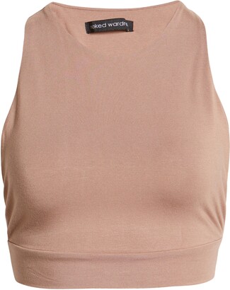 Naked Wardrobe Smooth as Butter Open Back Crop Tank