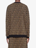 Thumbnail for your product : Gucci G rhombus lamé jacquard cardigan