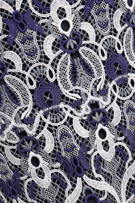 Jonathan Simkhai Strapless Fluted Guipure Lace Midi Dress
