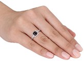 Thumbnail for your product : Affinity Diamond Jewelry Affinity 1.00 cttw Cushion Black Halo DiamondRing, 14K
