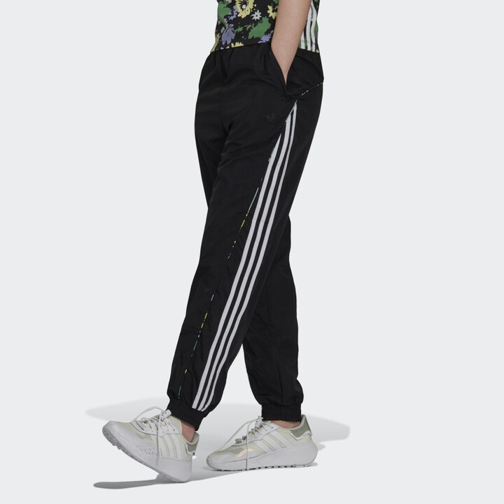 adidas Floral Piping Woven High-Waist Track Pants - ShopStyle
